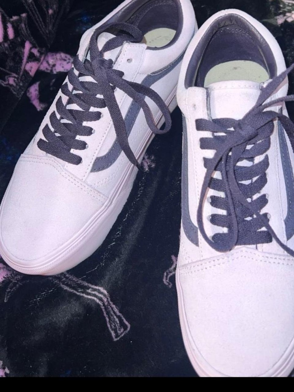 Vans Platform Old Skool with Violet Side Stripe - Picture 2 of 5